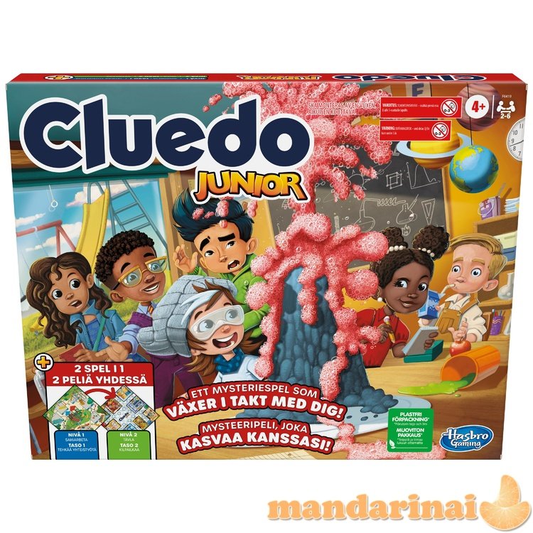 CLUE Board game Junior (in Finnish and Swedish lang.)