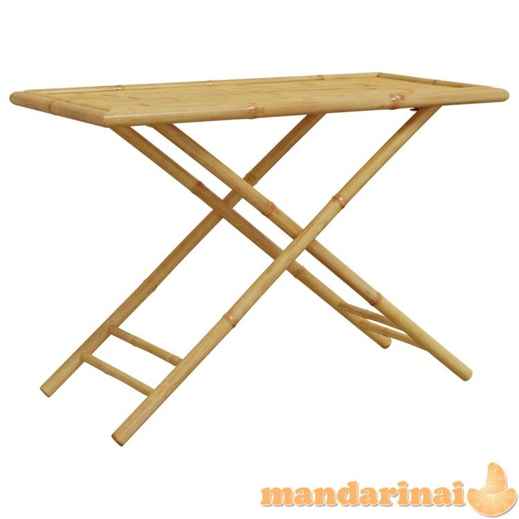 Sulankstomas sodo stalas, 110x55x75cm, bambukas