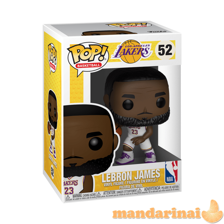 FUNKO POP! Vinilinė figūrėlė: NBA:Lakers - Lebron James (White Uniform)