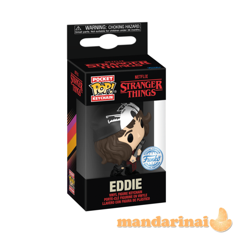 FUNKO POP! Raktų pakabutis: Stranger Things - Eddie, 10 cm