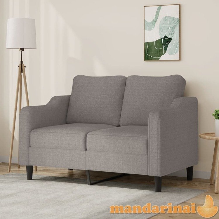 Dvivietė sofa, taupe spalvos, 140cm, audinys