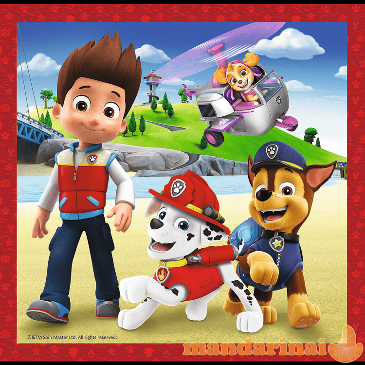 TREFL PAW PATROL 3 dėlionių rinkinys „Šuniukas-patrulis“