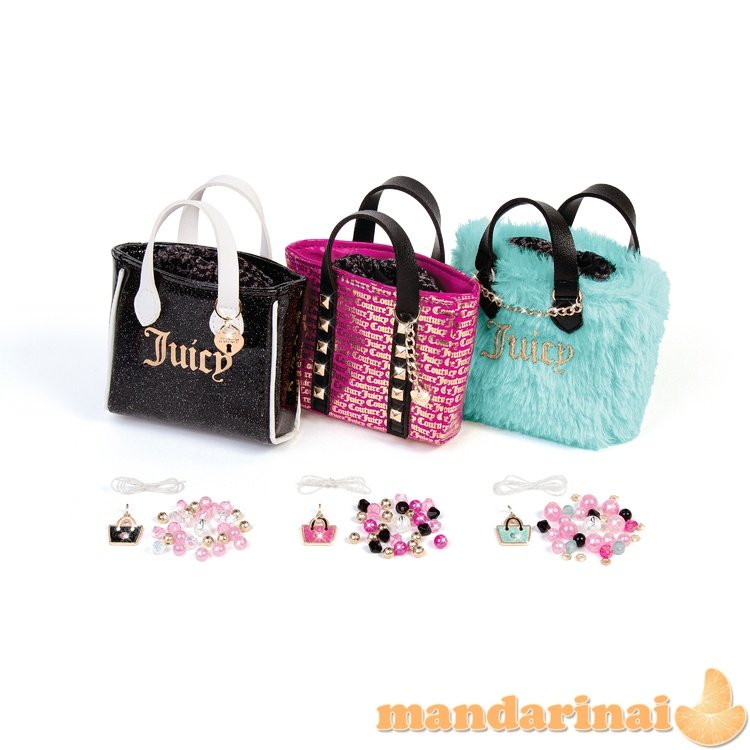 MAKE IT REAL „Juicy Couture“ mini rankinės su apyrankėmis, 3 vnt.