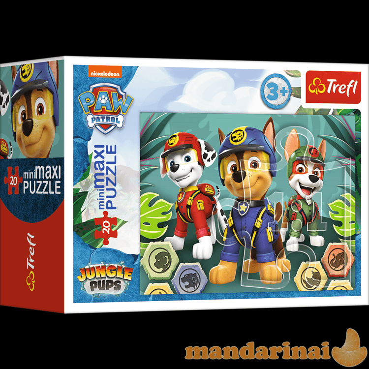 TREFL PAW PATROL Mini Maxi dėlionė „Šuniukai-patruliai  20 det.