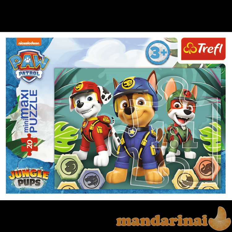 TREFL PAW PATROL Mini Maxi dėlionė „Šuniukai-patruliai  20 det.