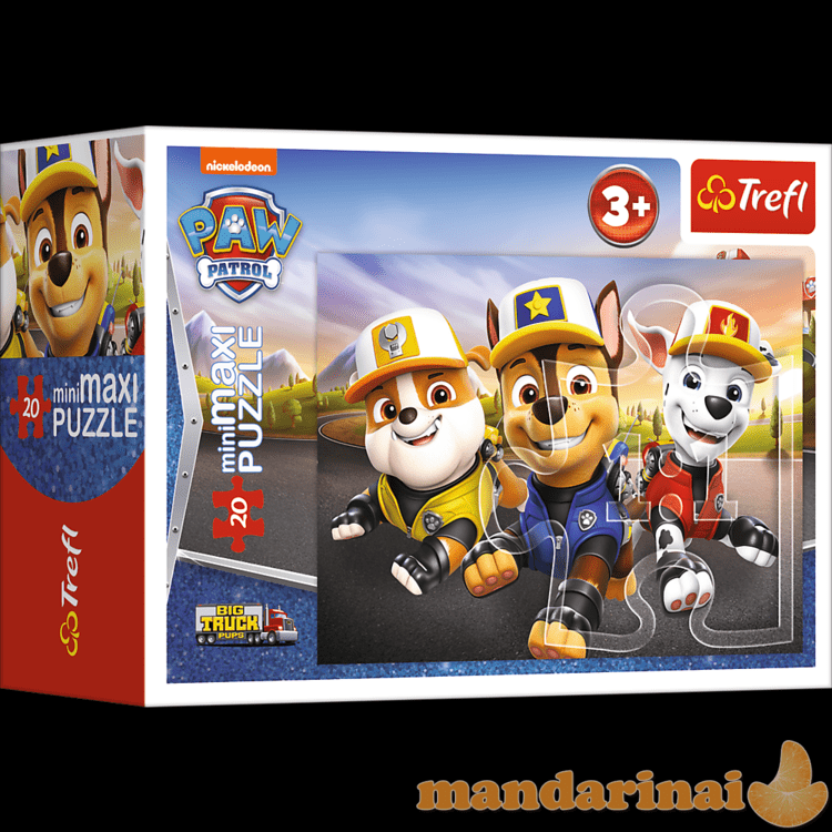 TREFL PAW PATROL Mini Maxi dėlionė „Šuniukai-patruliai  20 det.