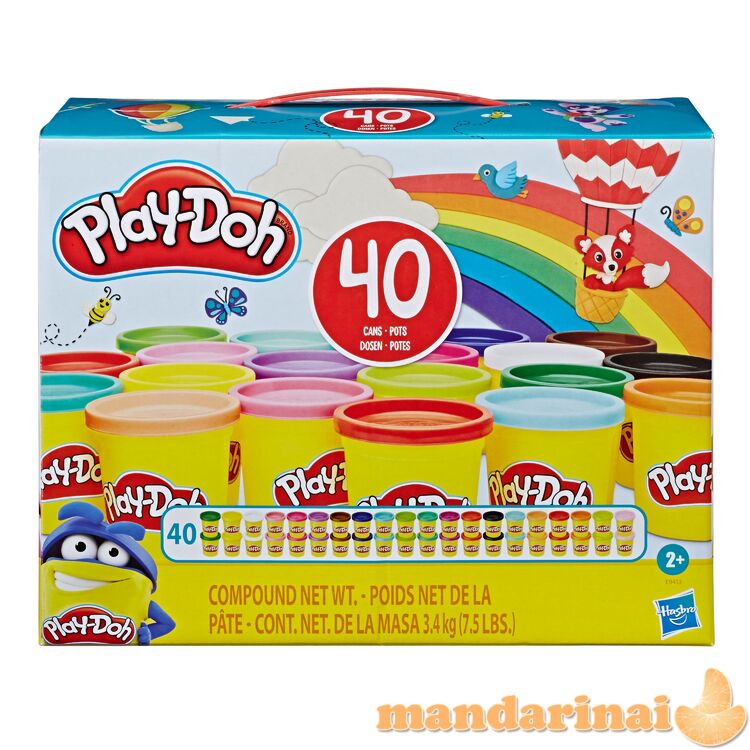 PLAY-DOH Plastilino rinkinys, 40 vnt.