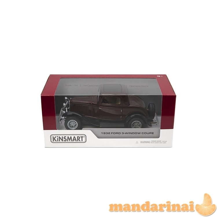 KINSMART Automobilis 1932 FORD 3-WINDOW COUPE, 1:34