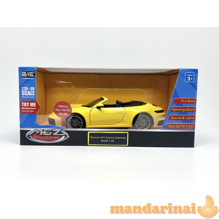 MSZ Automobilis PORSCHE 911 CARRERA CABRIOLET, 1:32