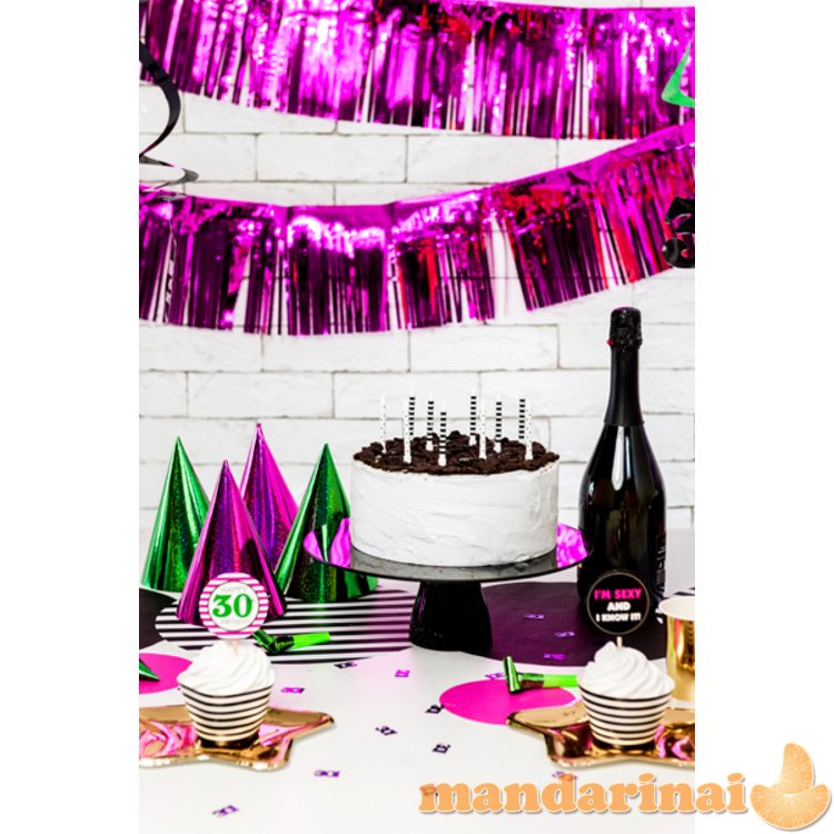 Holographic party hats, mix, 16cm (1 pkt / 120 pc.)