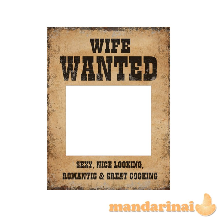 Funny boards Husband Wanted and Wife Wanted (1 pkt / 2 pc.)