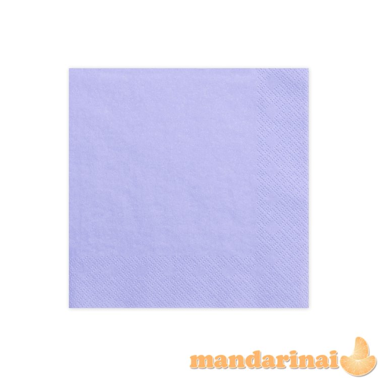 Napkins, 3 layers, lilac, 33x33cm (1 pkt / 20 pc.)