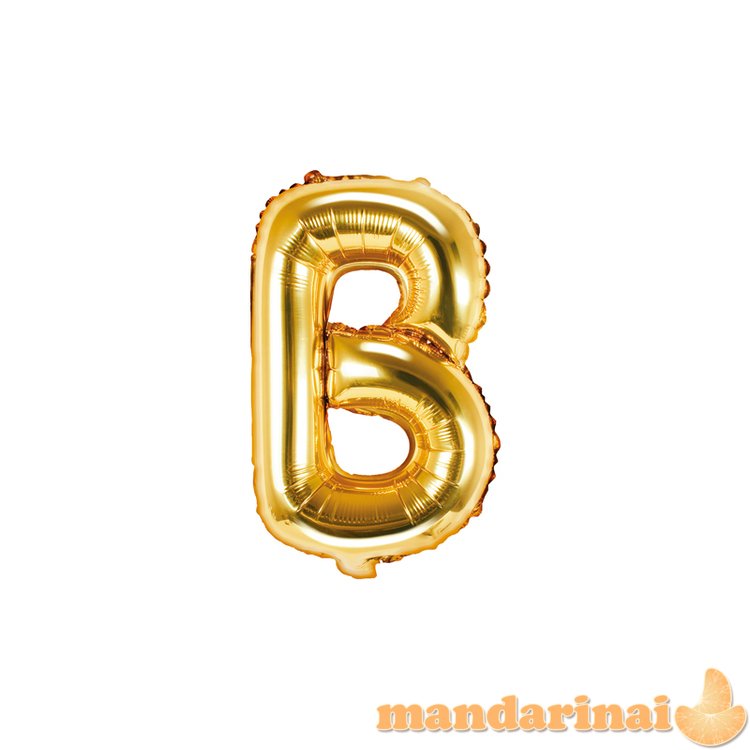 Foil Balloon Letter B , 35cm, gold