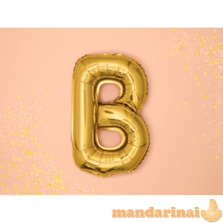 Foil Balloon Letter B , 35cm, gold