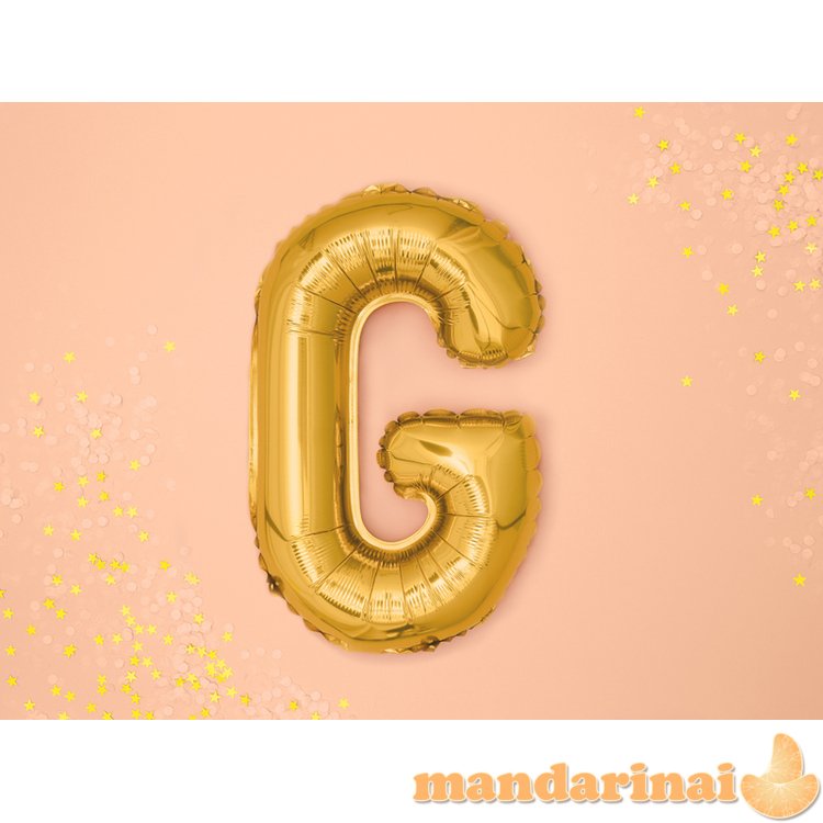 Foil Balloon Letter G , 35cm, gold