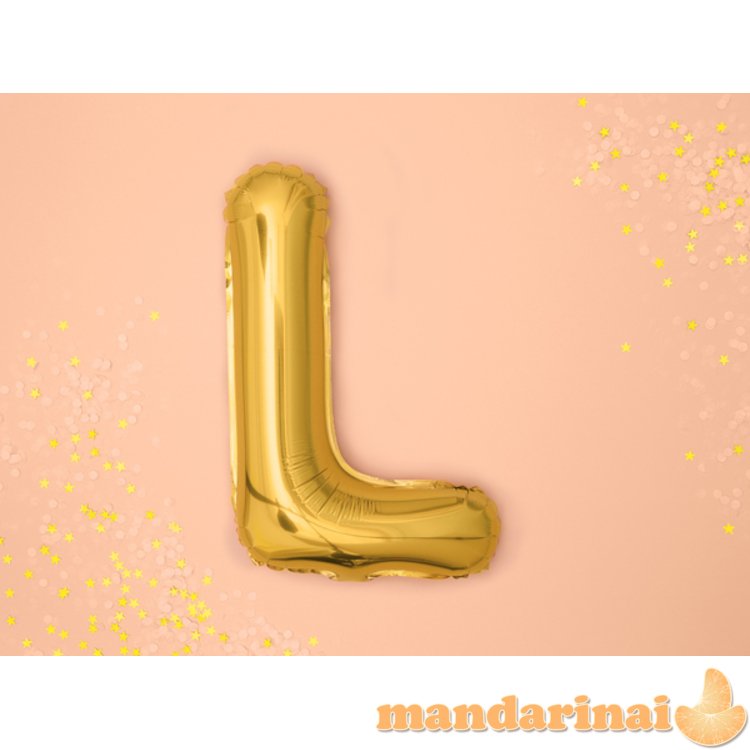 Foil Balloon Letter L , 35cm, gold