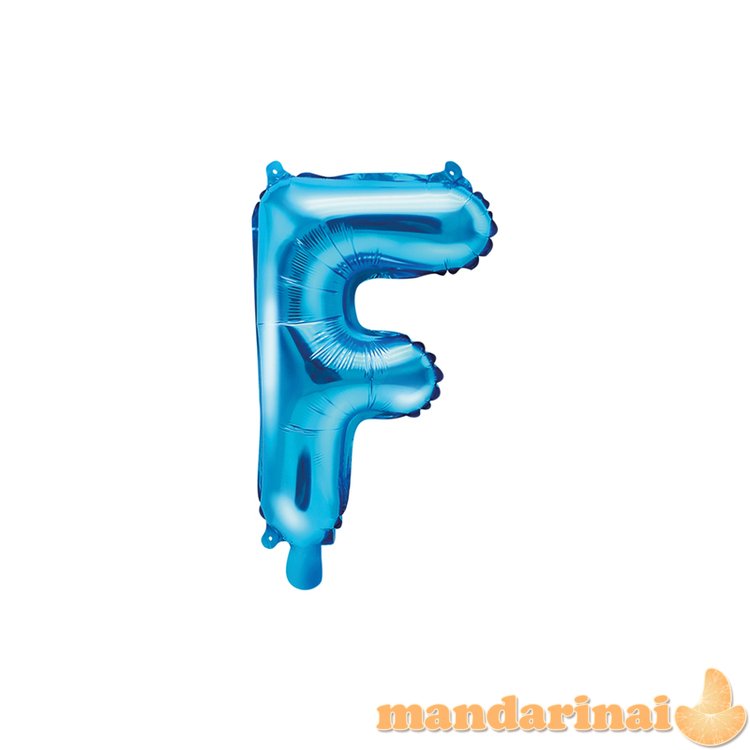 Foil Balloon Letter F , 35cm, blue