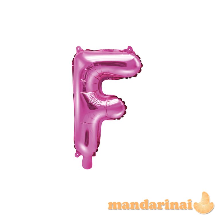 Foil Balloon Letter F , 35cm, dark pink