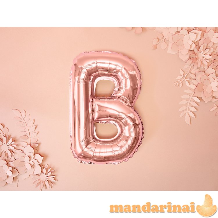 Foil Balloon Letter B , 35cm, rose gold