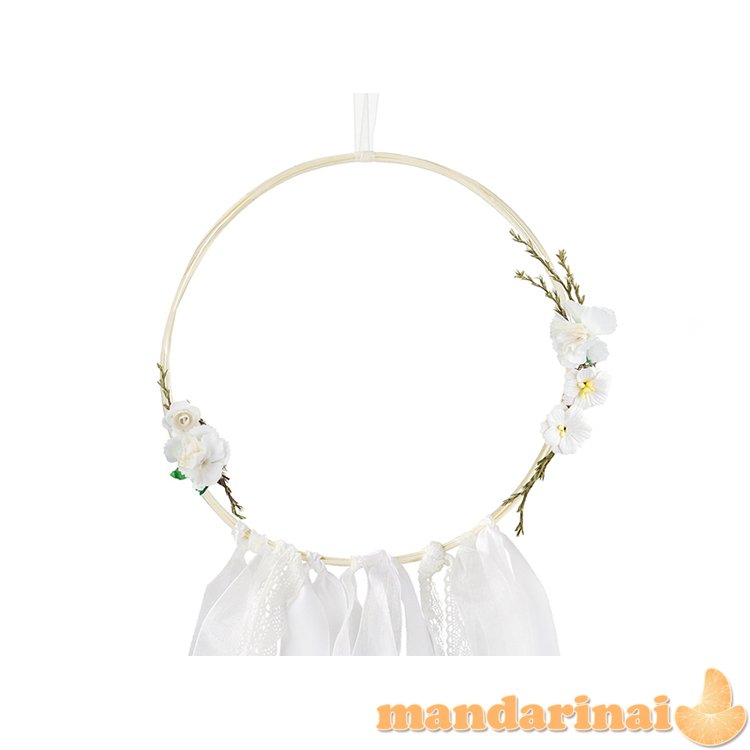 Decoration kit - Dream catchers, white (1 pkt / 3 pc.)