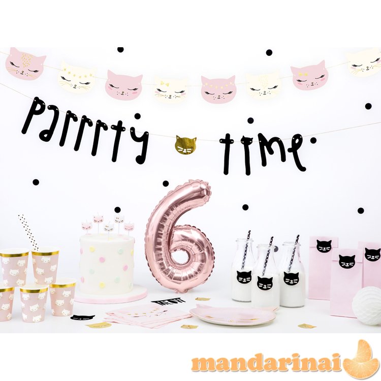 Birthday candles Cat, mix, 2cm (1 pkt / 6 pc.)