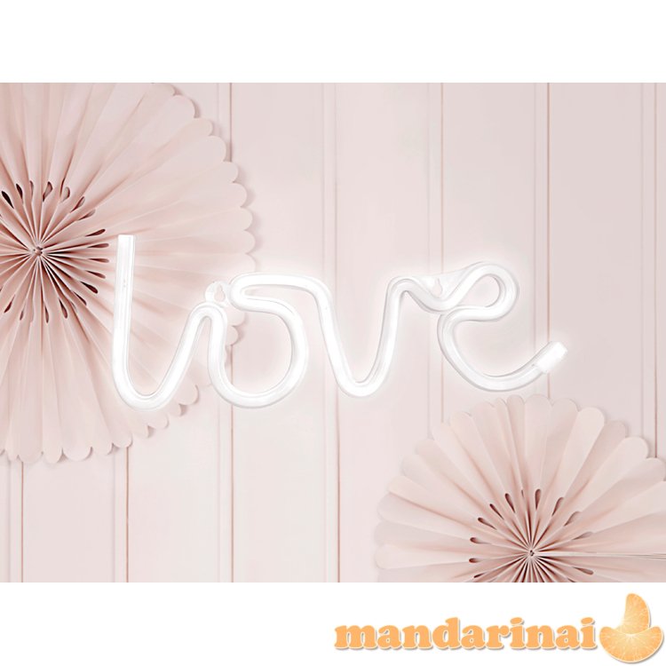 Neon LED - Love, white, 34.5x13cm