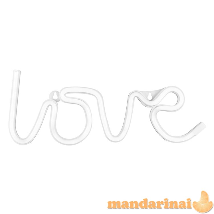 Neon LED - Love, white, 34.5x13cm