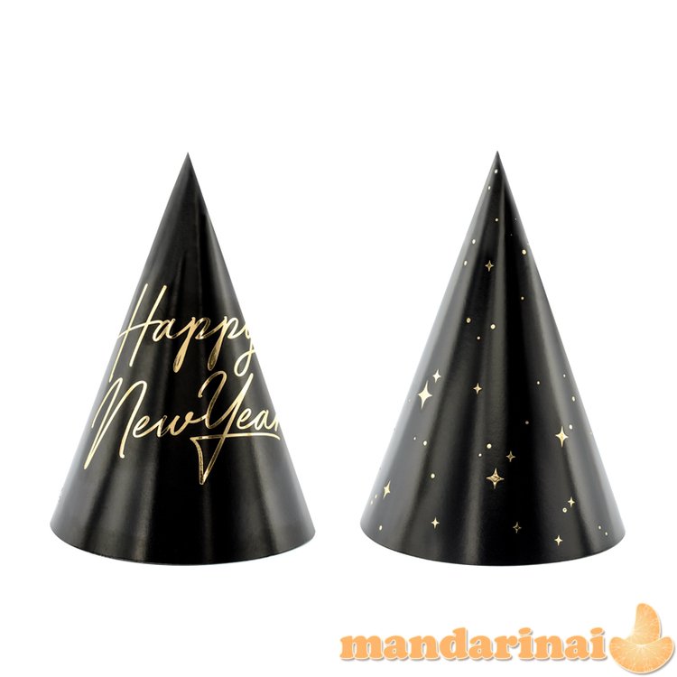 Party hats Happy New Year , 16cm (1 pkt / 6 pc.)