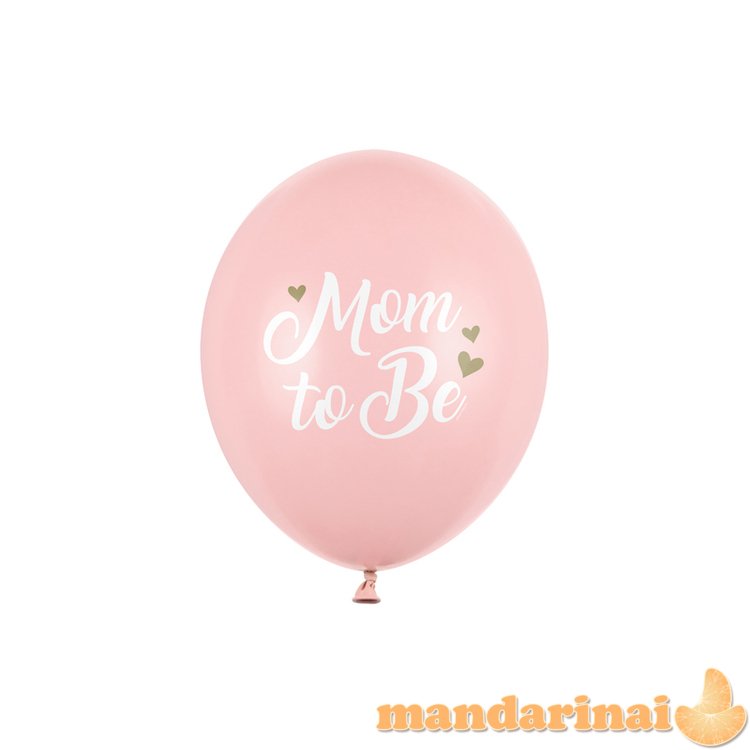 Balloons 30 cm, Mom to Be, Pastel Pale Pink (1 pkt / 50 pc.)