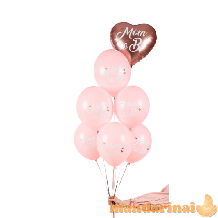 Balloons 30 cm, Mom to Be, Pastel Pale Pink (1 pkt / 50 pc.)