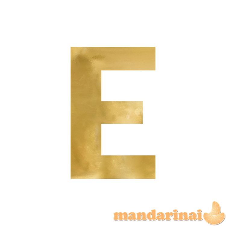 Mirror letter E , gold, 40x60 cm