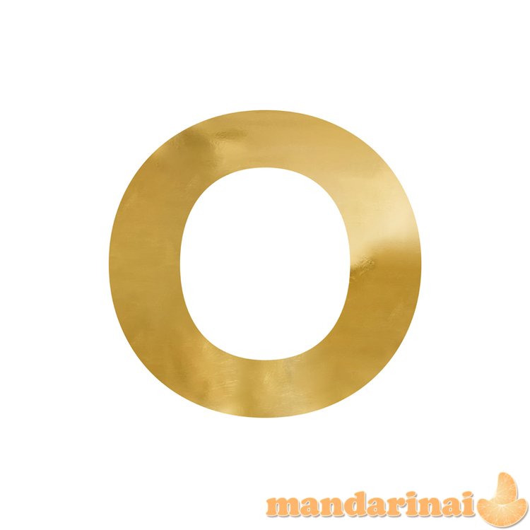 Mirror letter O , gold, 62x61 cm