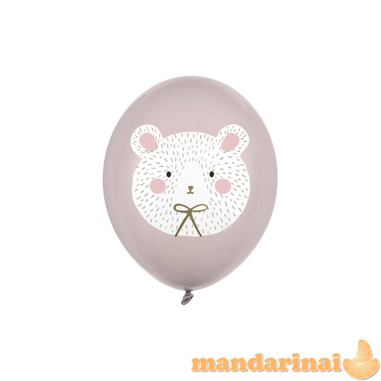 Balloons 30 cm, Polar Bear, Pastel Warm Grey (1 pkt / 50 pc.)