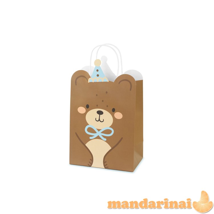 Gift bag Teddy bear, mix, 18x29x10.5 cm