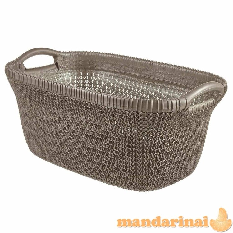 Curver skalbinių krepšys knit, metalinės rudos spalvos, 40l