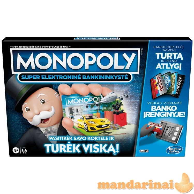 MONOPOLY Žaidimas „Monopolis: super elektroninė bankininkystė“, LT