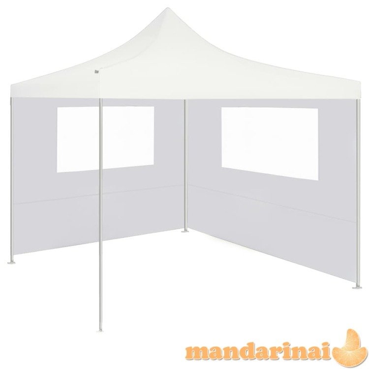 3070424  gazebo sidewall with windows 4x2 m white (315313)