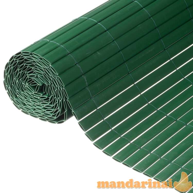 Nature dvipusė sodo pertvara, žalios spalvos, 1x3m, pvc