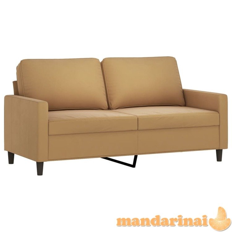 Dvivietė sofa, rudos spalvos, 140cm, aksomas