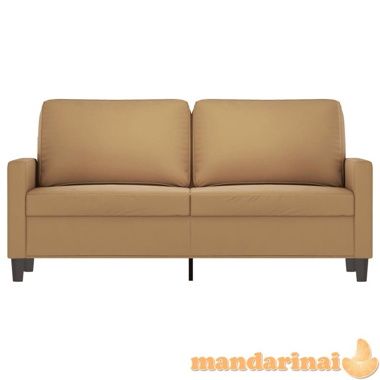 Dvivietė sofa, rudos spalvos, 140cm, aksomas