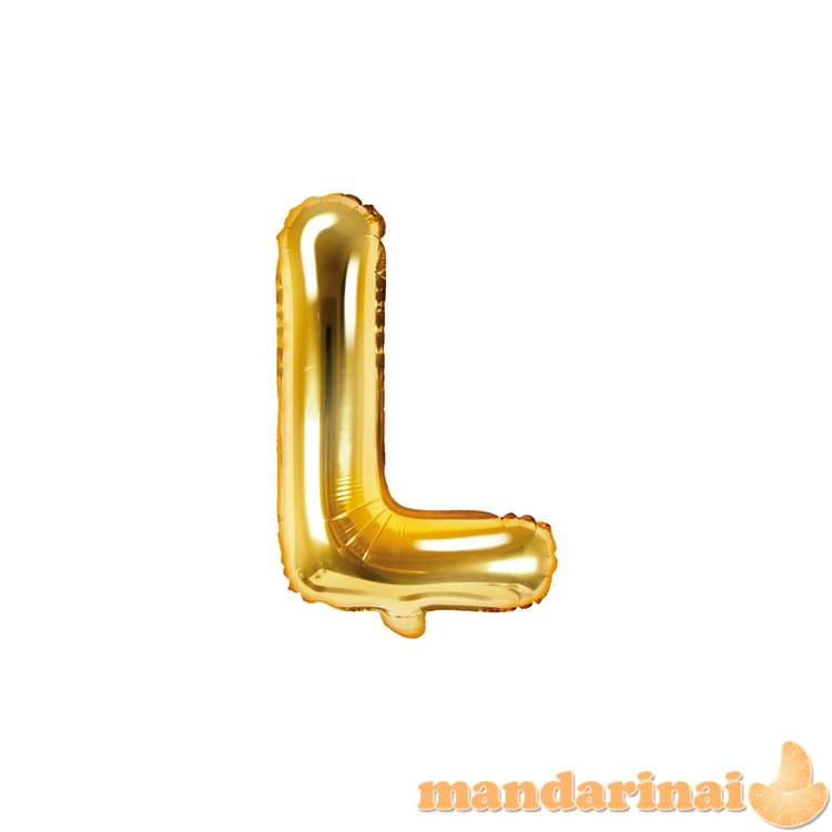 Foil Balloon Letter   L  , 35cm, gold