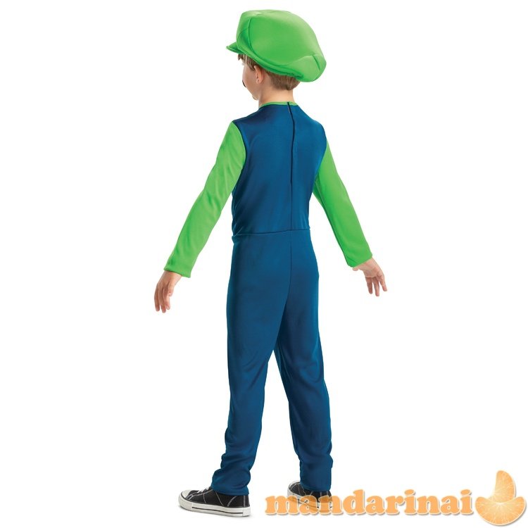 SUPER MARIO Kostiumas Luigi, 7-8 m.