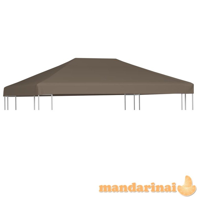 Viršutinis pavėsinės uždangalas, taupe spalvos, 3x4m, 310 g/m²