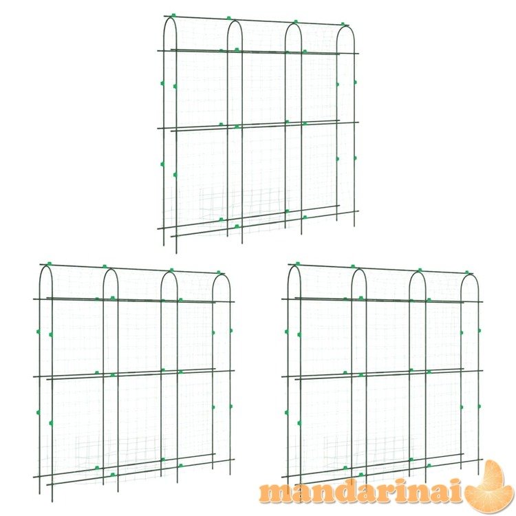Sodo grotelės vijokliniams augalams, 3vnt., plienas, u forma