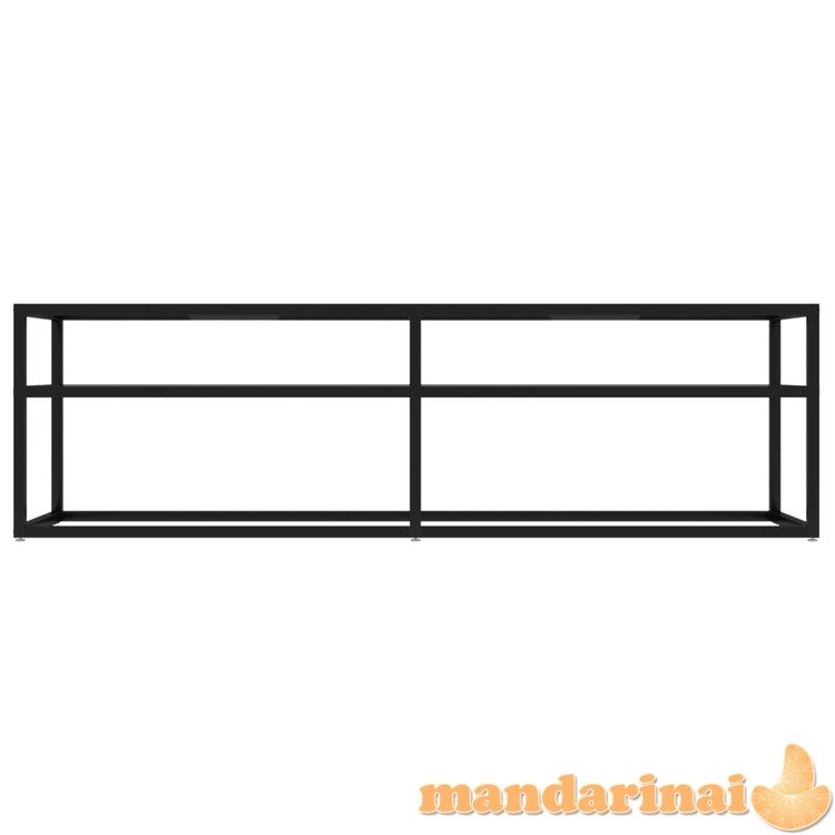 Televizoriaus spintelė, skaidri, 140x40x40,5cm, stiklas