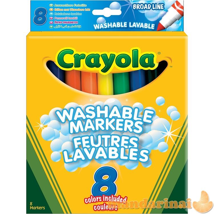 CRAYOLA Nuplaunami žymekliai (8 vnt.)