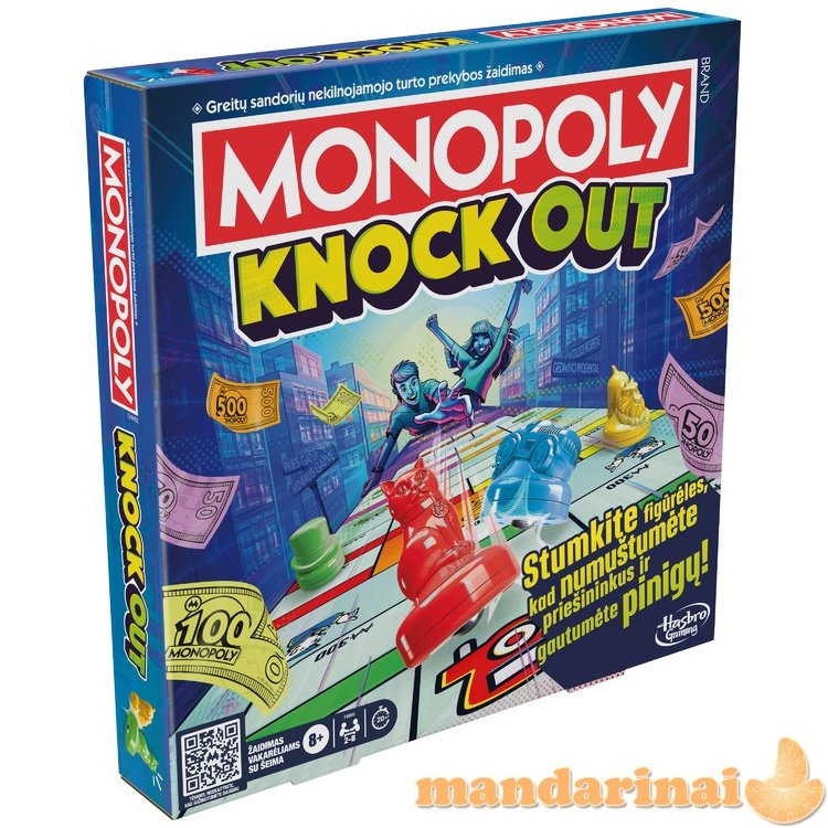 MONOPOLY Žaidimas „Monopolis: Knockout“ (lietuvių k.)