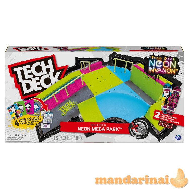 TECH DECK Neoninė mega rampa X-CONNECT