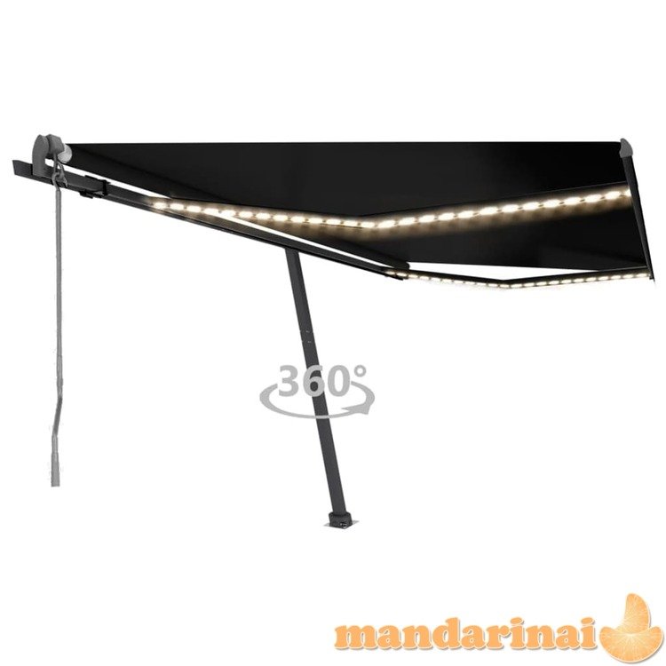 Automatinė markizė su led/vėjo jutikliu, antracito, 400x300cm