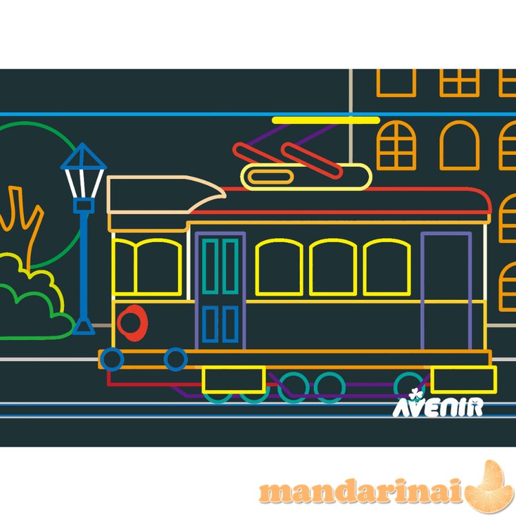 AVENIR Nutrinamų paveikslėlių rinkinys „Transporto priemonės“.